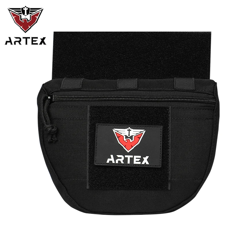 Tactical Molle hrudník Rig Dump Dump Petch Bag pre CRM CRX Vest Armor Storage Storage Hunting Príslušenstvo hrudné vrecko dolné brucho