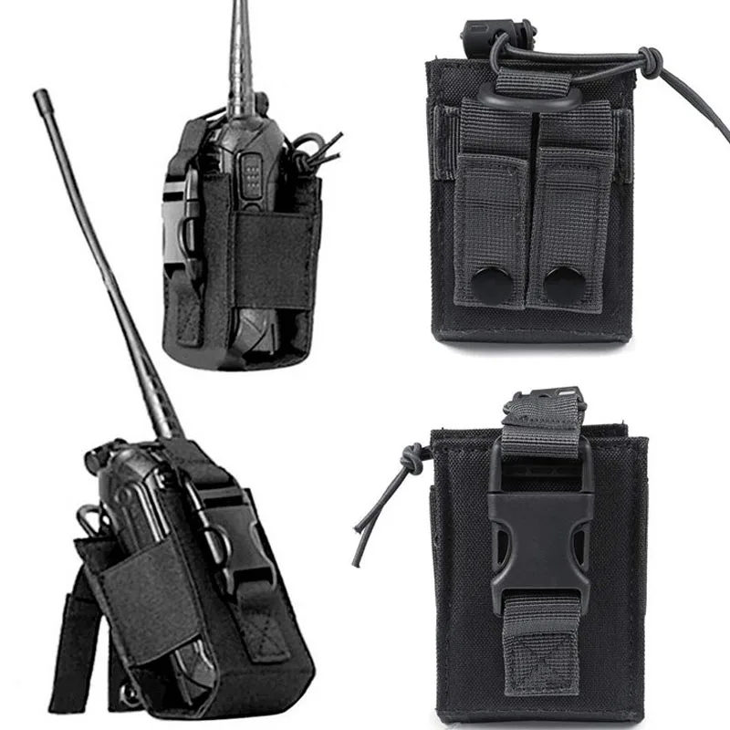 Tactical Molle Walkie Talkie Petouch Radio Interphone Bag Bag Outdoor Molle Mag Houch Turing Hunting Access Držiteľ držiak