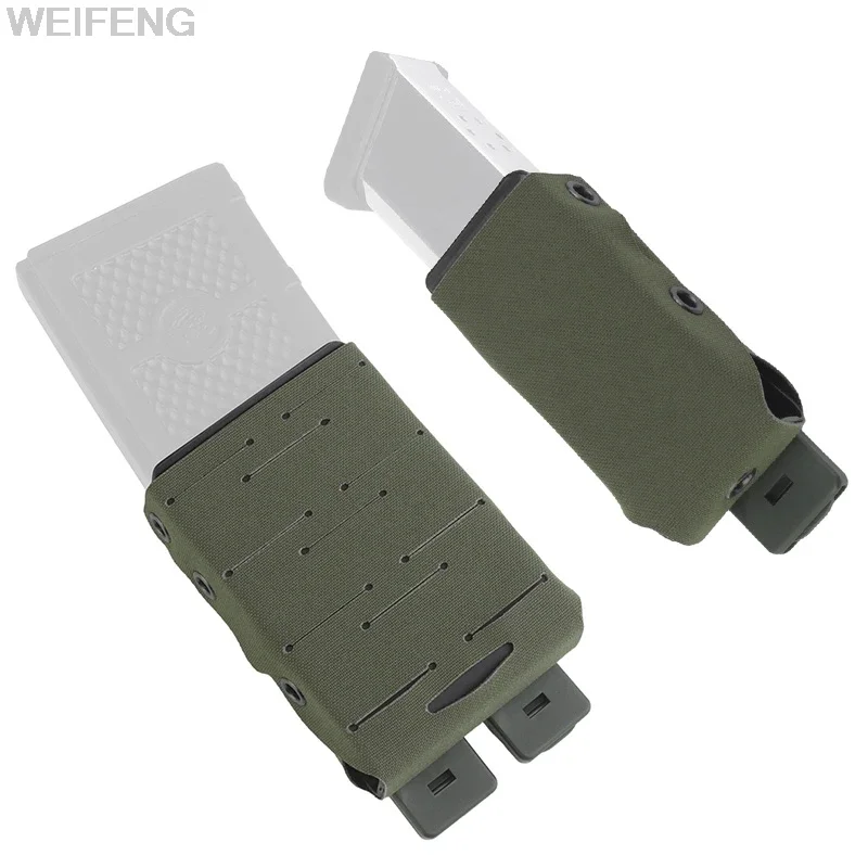 Tactické 9 mm/5,56 mm časopisové puzdro pre M4 AR15 AK 47 Glock Universal Molle Rýchle pripevnenie Pušky Mag Hunting Gear Gear