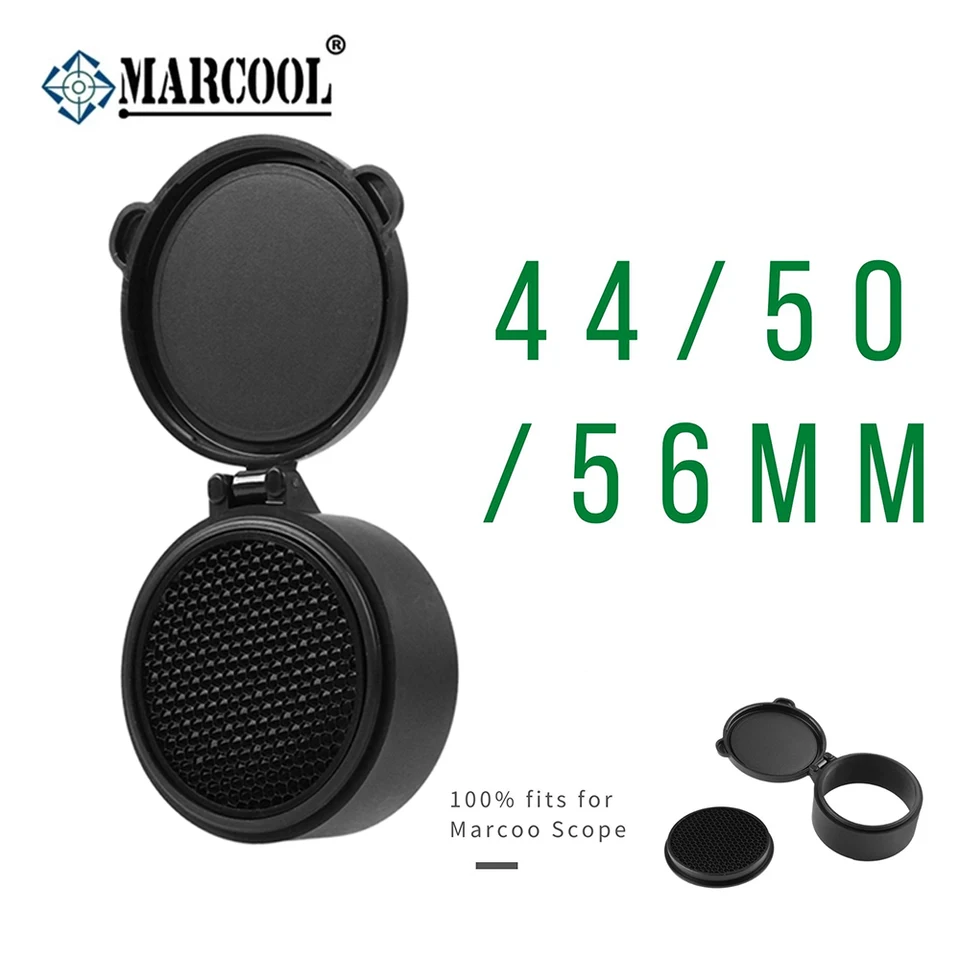 Tactické čiapky Killflash objektívov pre 44 mm 50 mm 56 mm optické poľovné zrak Puška Rozsah Sunshade sieťový kryt Filp-Up Cover