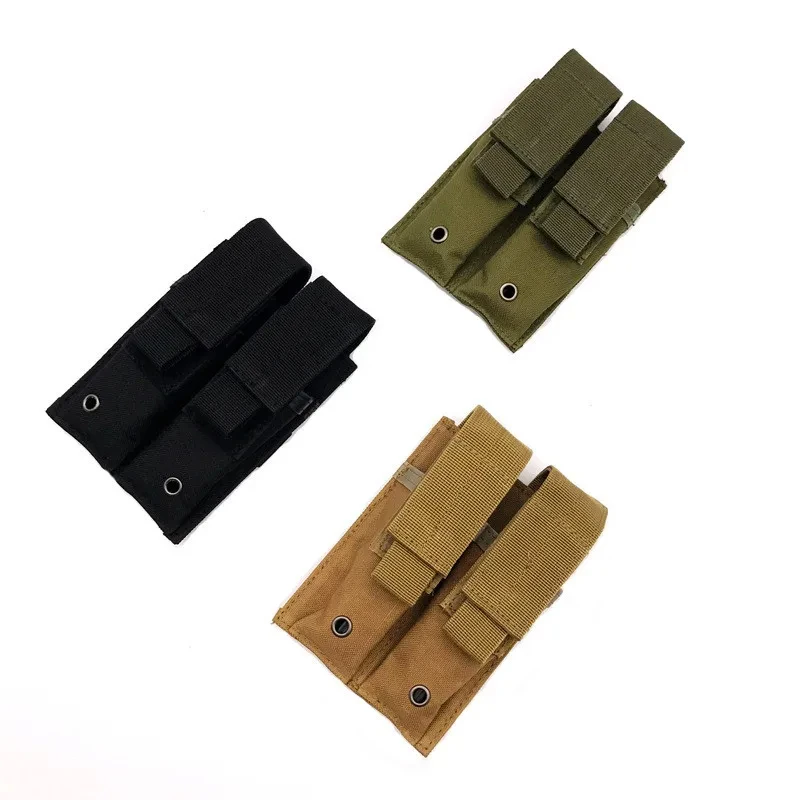 Tactický časopis Petouch Double Pistol Mag Bag Molle baterka puzdro držiak na vonkajšie puzdro na poľovníctvo