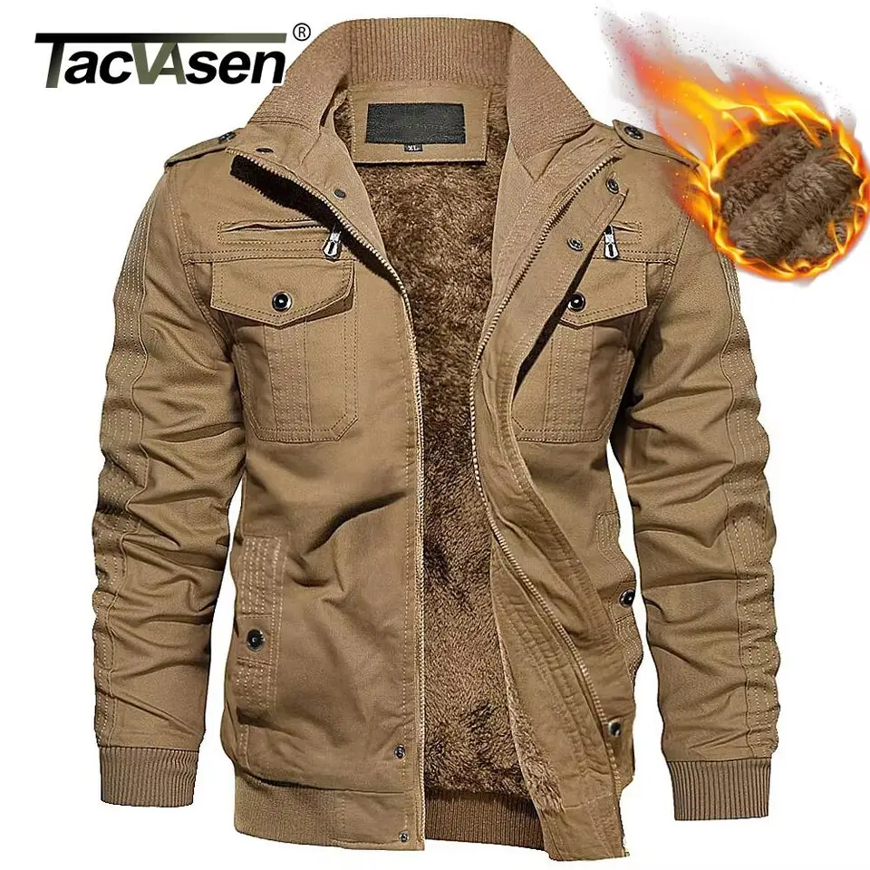 TACVASEN NAJVÄČŠIE ZIMNÉ ZUBILEN FLEECE Príležitostné bundy Pánske bavlnené kabáty VIAC SOKETY WARTBOL PARKAS WINDBREAKER