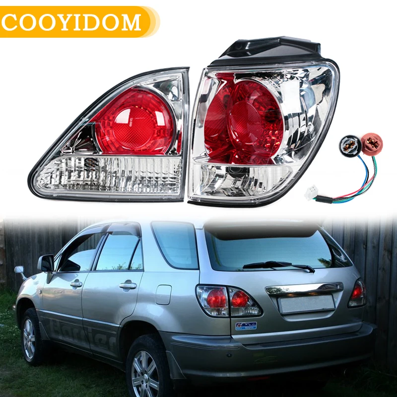 Taillight pre Toyota Harrier 1998 1999 2000 2011 2002 pre Lexus Altezza RX300 Zadný nárazník Light Brzdí bez žiaroviek