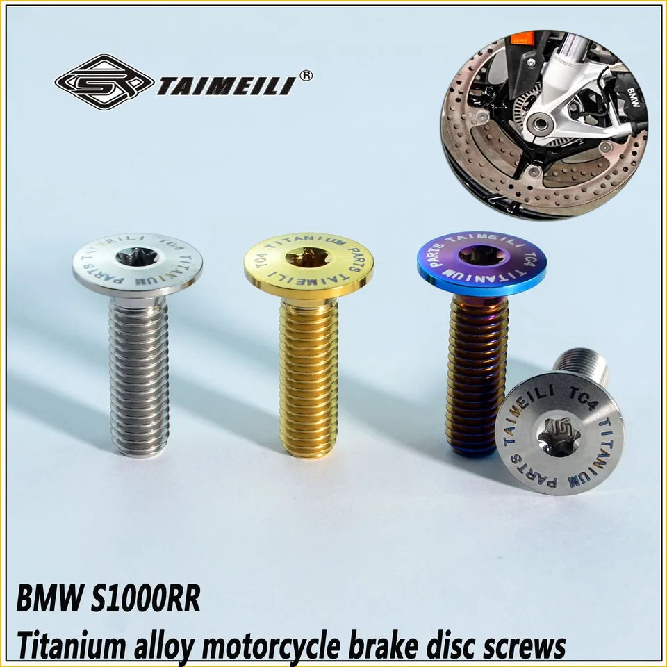 Taimeili1pcs titánová skrutka zliatiny S1000RR Motorcycle Brake Disk Screp Screp Screp Screp