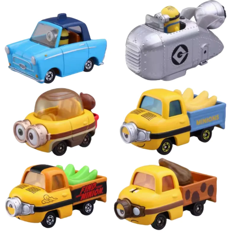 Takara Tomy Minion postava Diecast zliatiny statický model, detská zbierka dekoratívnych hračiek, darčeky sviatkov pre priateľov.