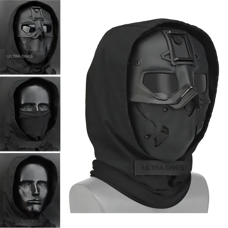 Taktická maska ​​na tvár Balaclava Outdoor Paintball CS Game Eye Ochranné pokrývky hlavy Cosplay kostýmové natáčanie masky