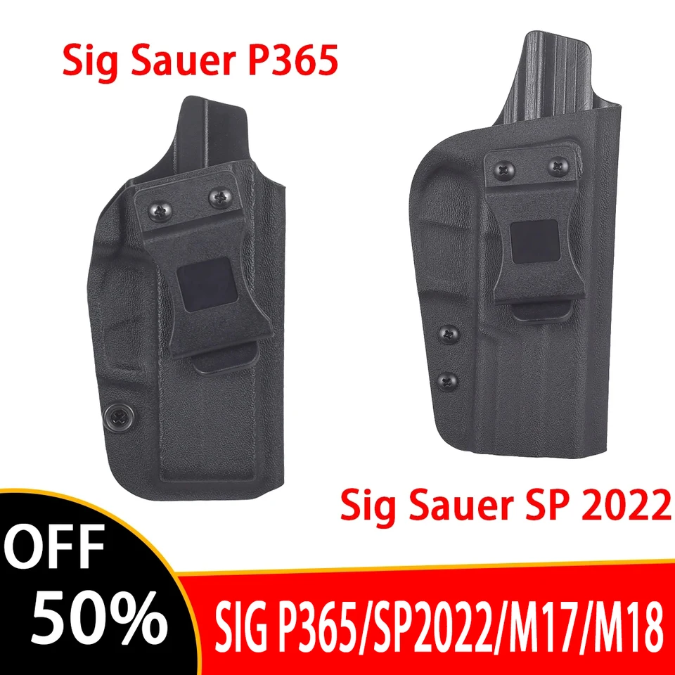 Taktická pravá pištoľ pre puzdro pre Sig Sauer P365 SP 2022 M17 M18 Kydex IWB Custom vo vnútri pásu skryté puzdro prepravy pištole