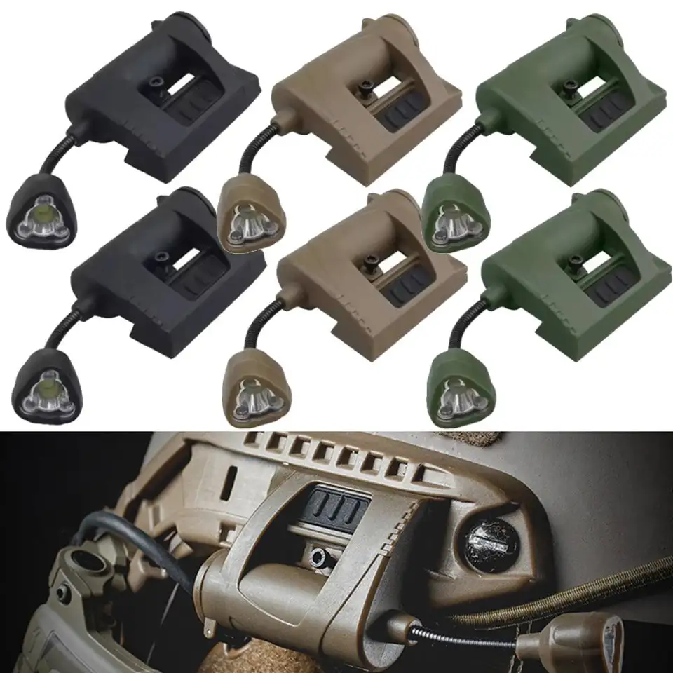 Taktická prilba Light 3 režimy LED baterka vonkajšie nočné osvetlenie pre laserové lovecké cyklistické rybárske prilby Lamp