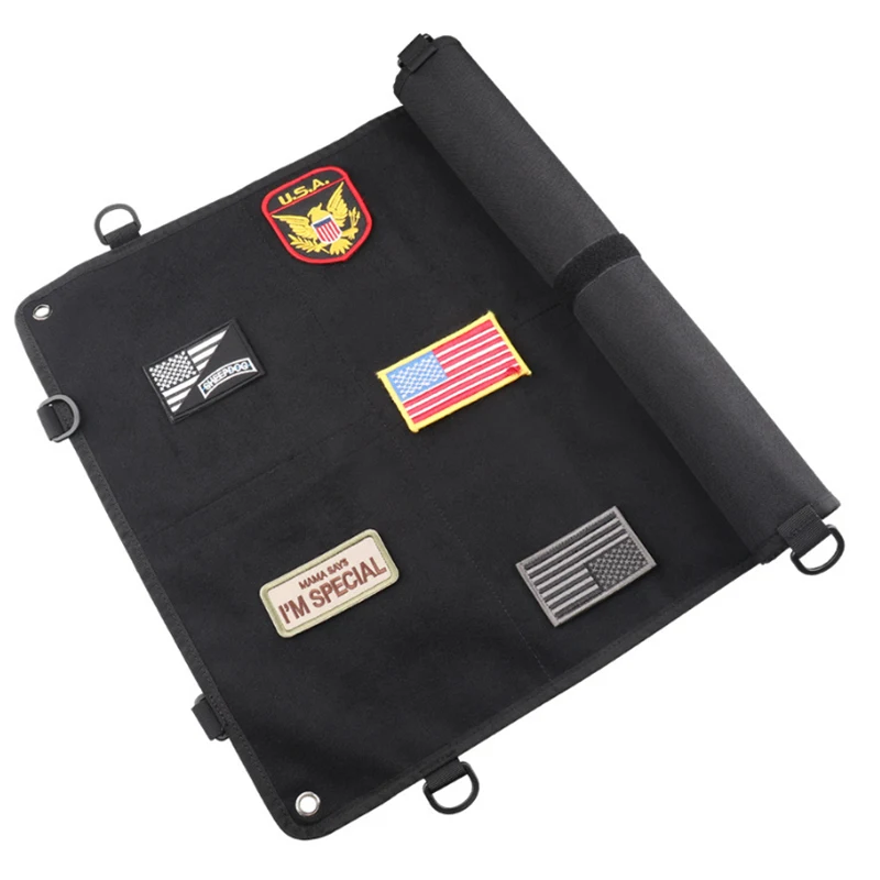 Taktická záplata displejová doska držiak držiak na skladanie rohož pre vojenské identifikačné podložky DIY Odznak pasta Patch Patches Organizátor nástrojov