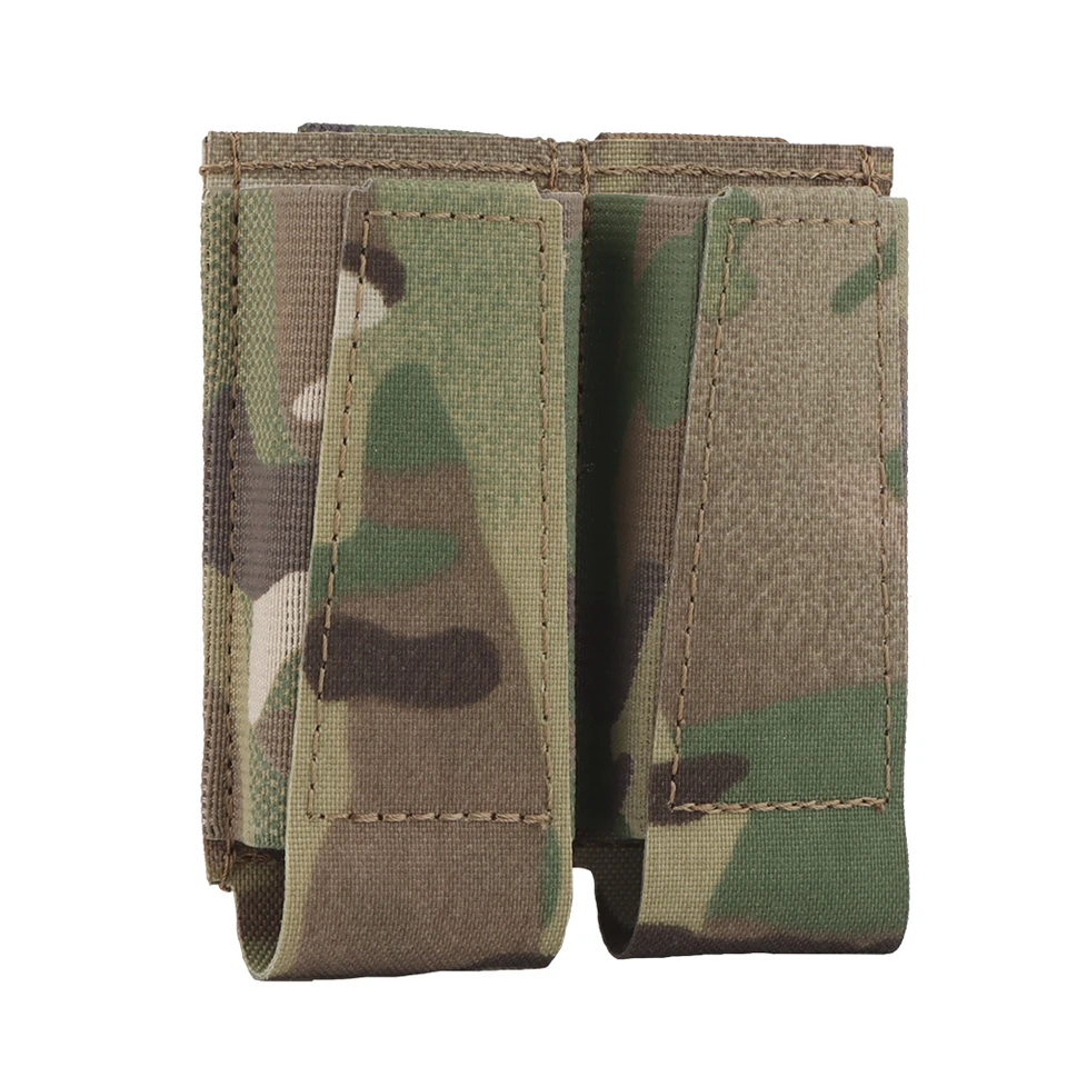 Taktické 9 mm pištoľové puzdro Otvorené toptype Elastické dvojgúrové vrecká pre Glock Sig P320 2011 H&K Airsoft Gear Molle Bag
