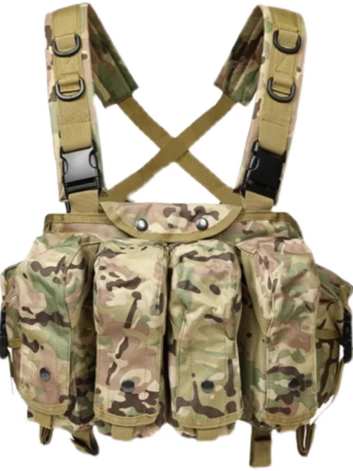 Taktické brucho vrecko na hrudi Tactical Carsing Kit Multifunkcia bojovej vesty rýchle odstránenie guľky s príslušenstvom