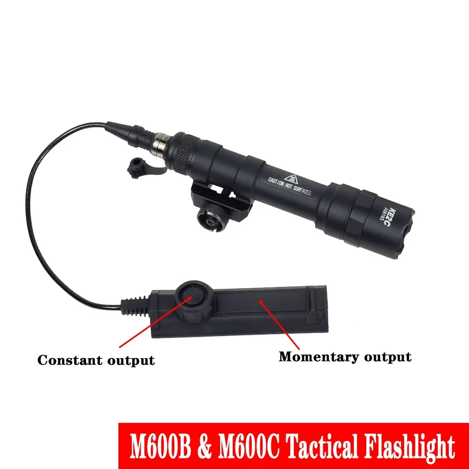 Taktické istéfir m600 m300 skauta baterky pre pušku Airsoft AR15 Zbraň svetlo s dvojitým funkčným tlakovým spínačom 20 mm koľajnica