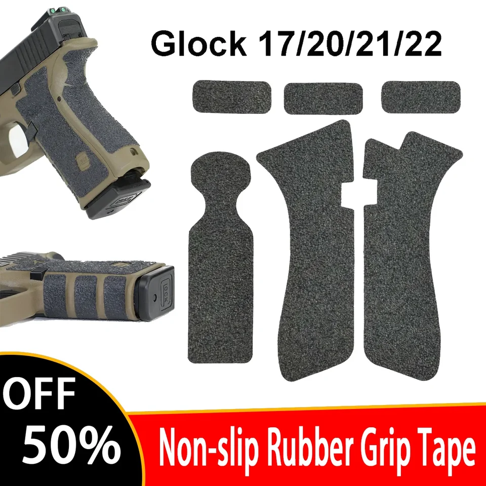Taktické nekĺzanie gumovej textúry Grip Wrap Tape Rukaprood pre Glock 17 19 20 27 27 33 Sig P365 Pištoľové doplnky pištole