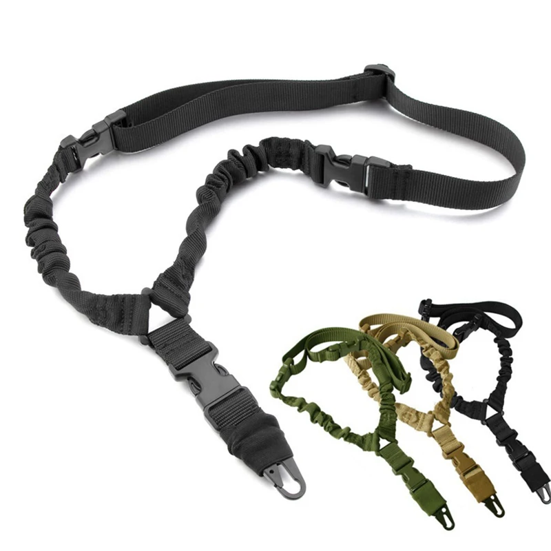 Taktické pištoľ Vojenské streľba nastaviteľná 3 -bodová bungee Airsoft Rifle Riflping Belt Hunting Duzdšie doplnky