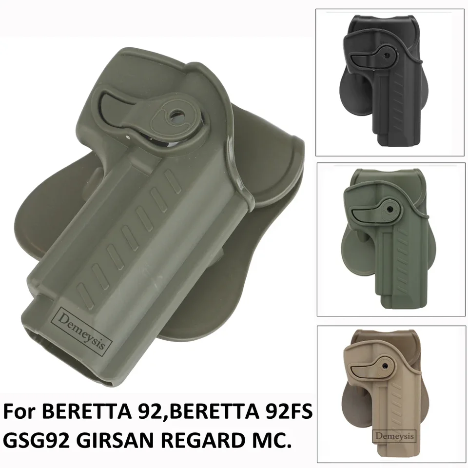 Taktické puzdro na pištoľ pre Beretta 92, Beretta 92FS GSG92 Girsan Rešpekt MC. Pravá ruka owb pádlové pištoľové puzdrá