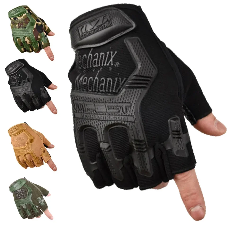 Taktické rukavice napoly prst paintball airsoft brok