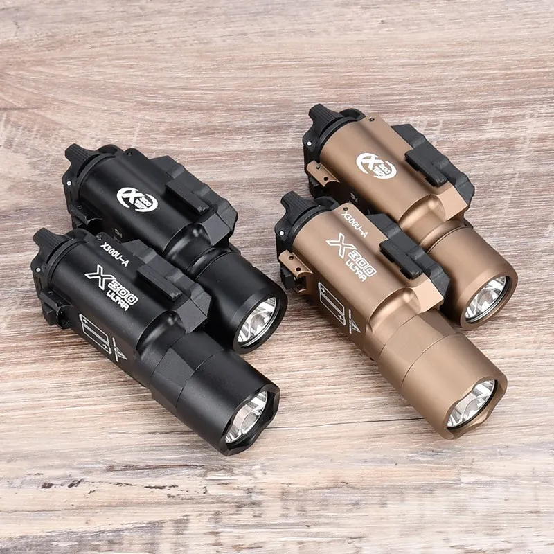 Taktický isté s istotou SF x300U x300 Ultra XH35 Metal Pistol Scout Light Airsoft zbraňový pištoľ Light Strobe baterka lanterna baterka