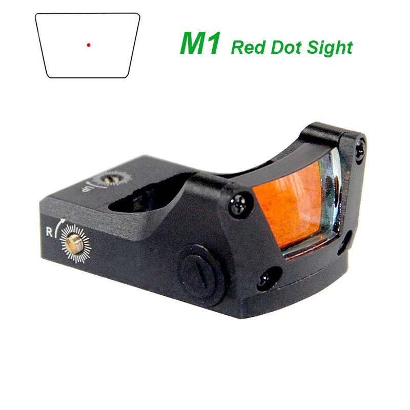 Taktický m1 červeného bodka, 3 Moa Pistol Reflex Mights, Loving Airsoft Rifle Scope, s Universal Mount, Picatinny Mount