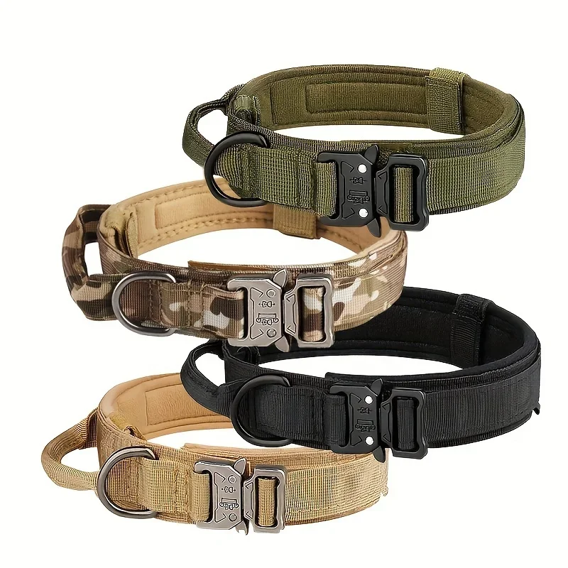Taktický poľovnícky psí golier trakčný lak lano Zinok Imitácia nylon suchý suchý suchý nastaviteľný vo veľkosti Hunt Accessories