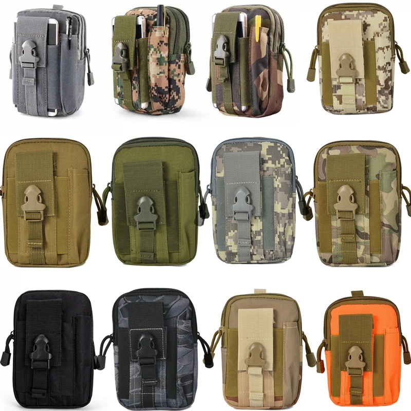 Taktický pásový pás balíček bag molle puzdro vonkajšie turistika Malé vreckové vrecko kemping mobilný telefón Hunting balenie