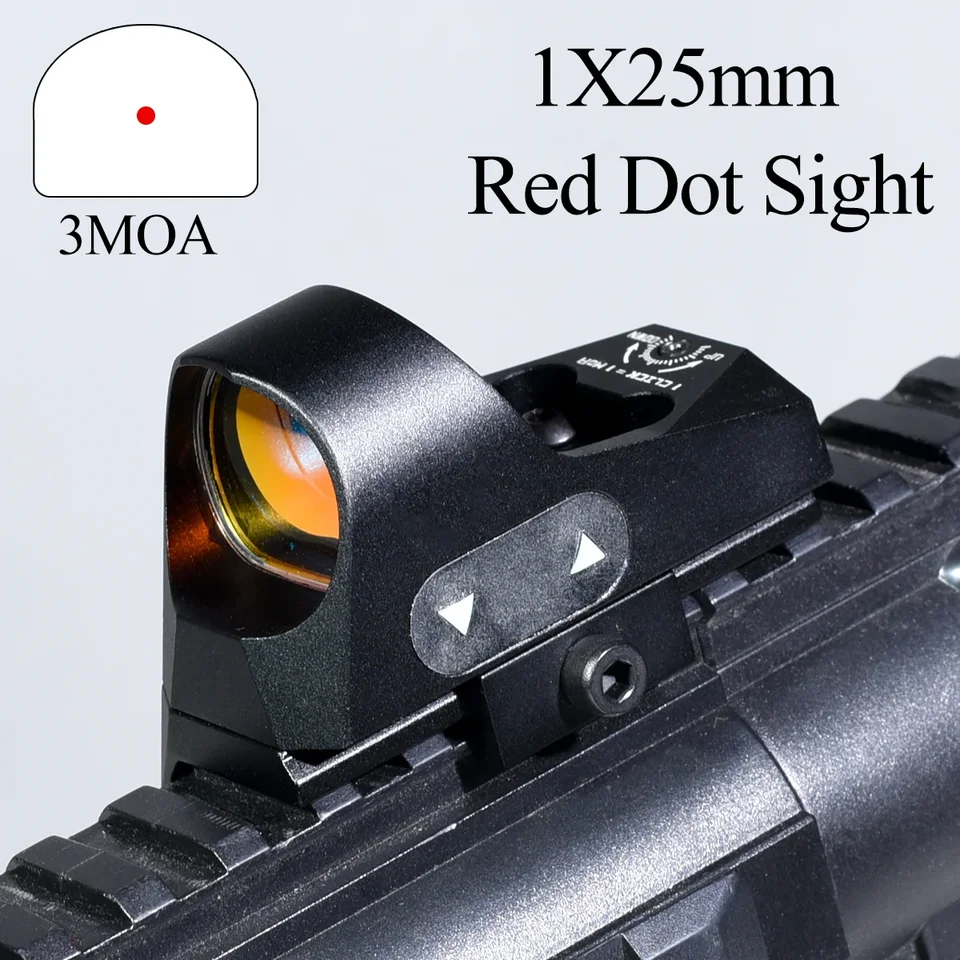 Taktický Romeo3 1x25mm 3 MOA Kompaktný červený bodku reflex zrak poľovníckych airsoftových zariadení Optika rozsah 20 mm picatinny Low a QD