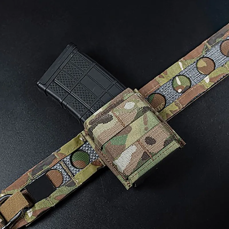 Taktický rýchly 5,56 s jedným magickým puzdrom 9 mm dvojité vrecká AR15 M4 Rifle Airsoft Hunting Bag Molle Belt Accessories