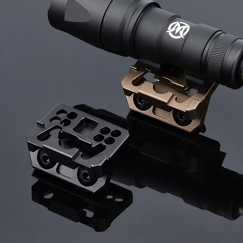 Taktický Thorntai 6 Offset Scout Mount Metal MLok Keymod Rail pre SURFIR M600 M300 PLHV2 Zbraň svetlo s originálnymi znakmi
