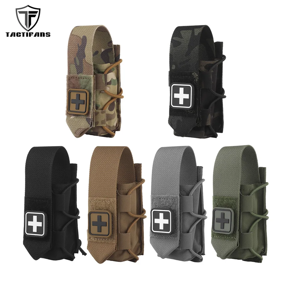Taktický turniket vrecká všestranný držiak TQ Rýchle nasadenie trauma kit molle klip combat base lovecké vesty príslušenstvo