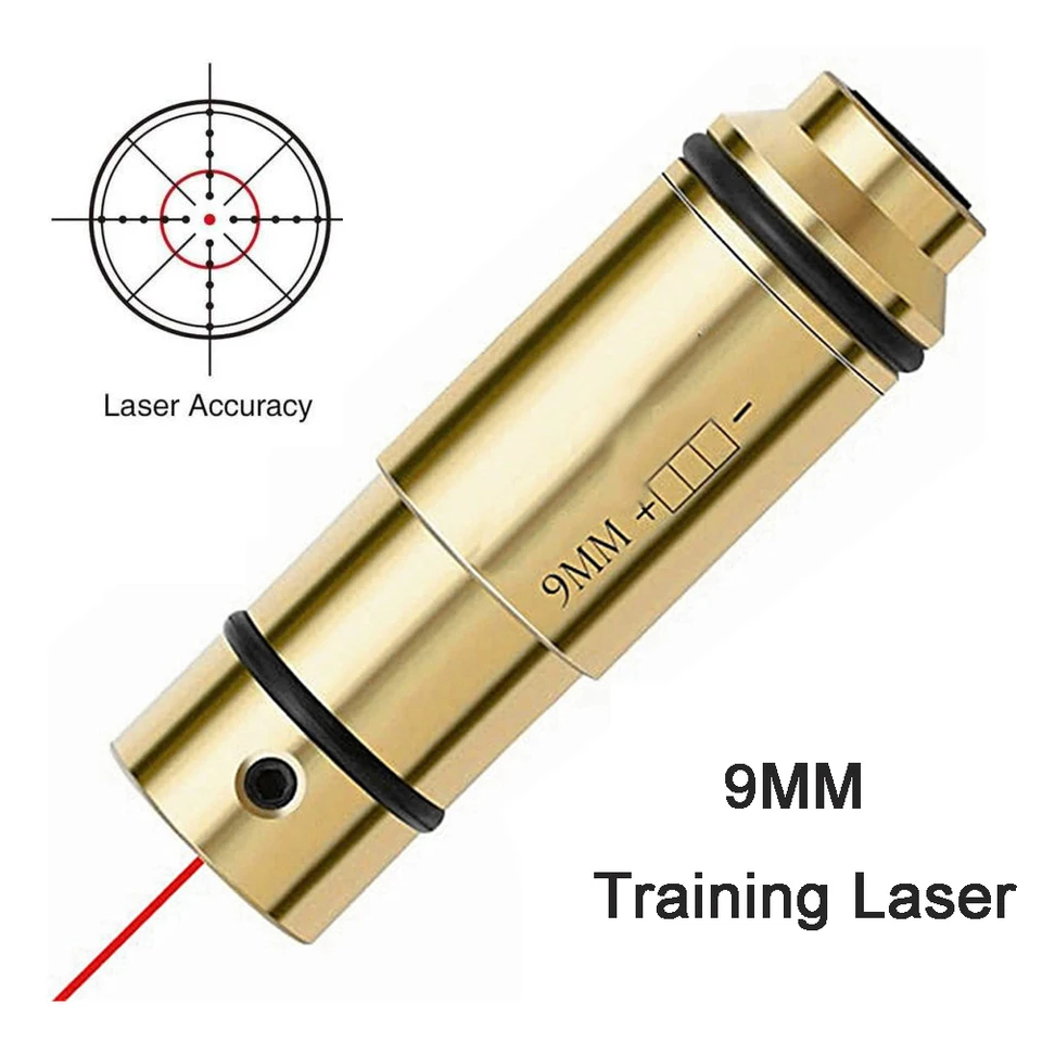 Taktický výcvik laserová guľka 9 mm otvor zrak Cal na výcvik suchého paľby 380ACP 40S a W Hunting Red Dot Laser Training vrt