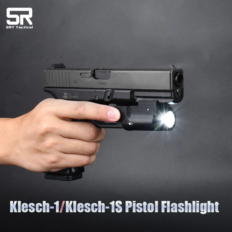 Taktický zenitoc kelsch-1 kovový pištoľ Scout Light Klesh-1s pištoľová baterka glock pištoľová lampa K-1 K-1S Fit 20 mm koľajnica