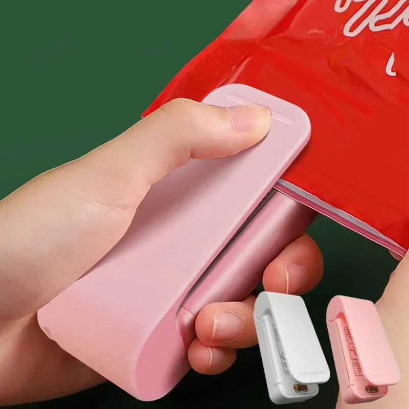 Talenie mini vrecka na batériu, prenosný tepelný tesnovač, rezačka pre plastové vrecko, domáce úložisko, občerstvenie potravín, kuchynské prístroje náradie
