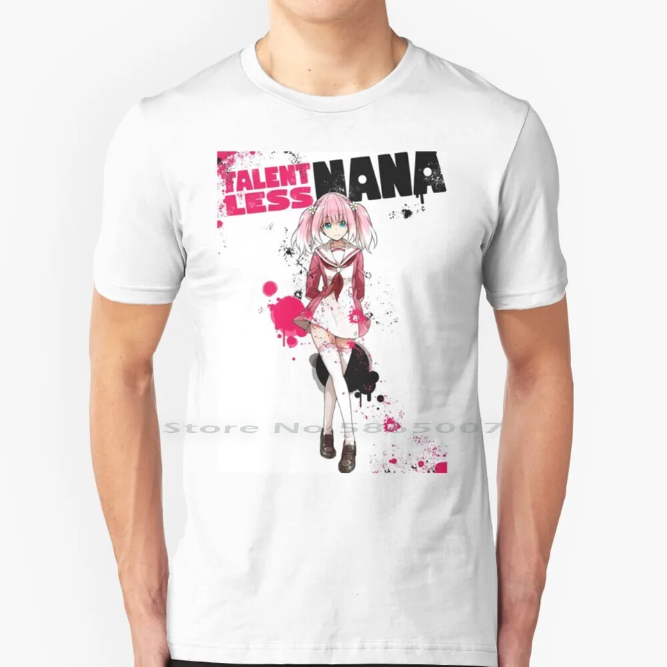 Talentless nana 1 100% bavlnená tričko Munou na nana nana hiiragi talentless nana cover manga anime tričko s krátkym rukávom s dlhým rukávom