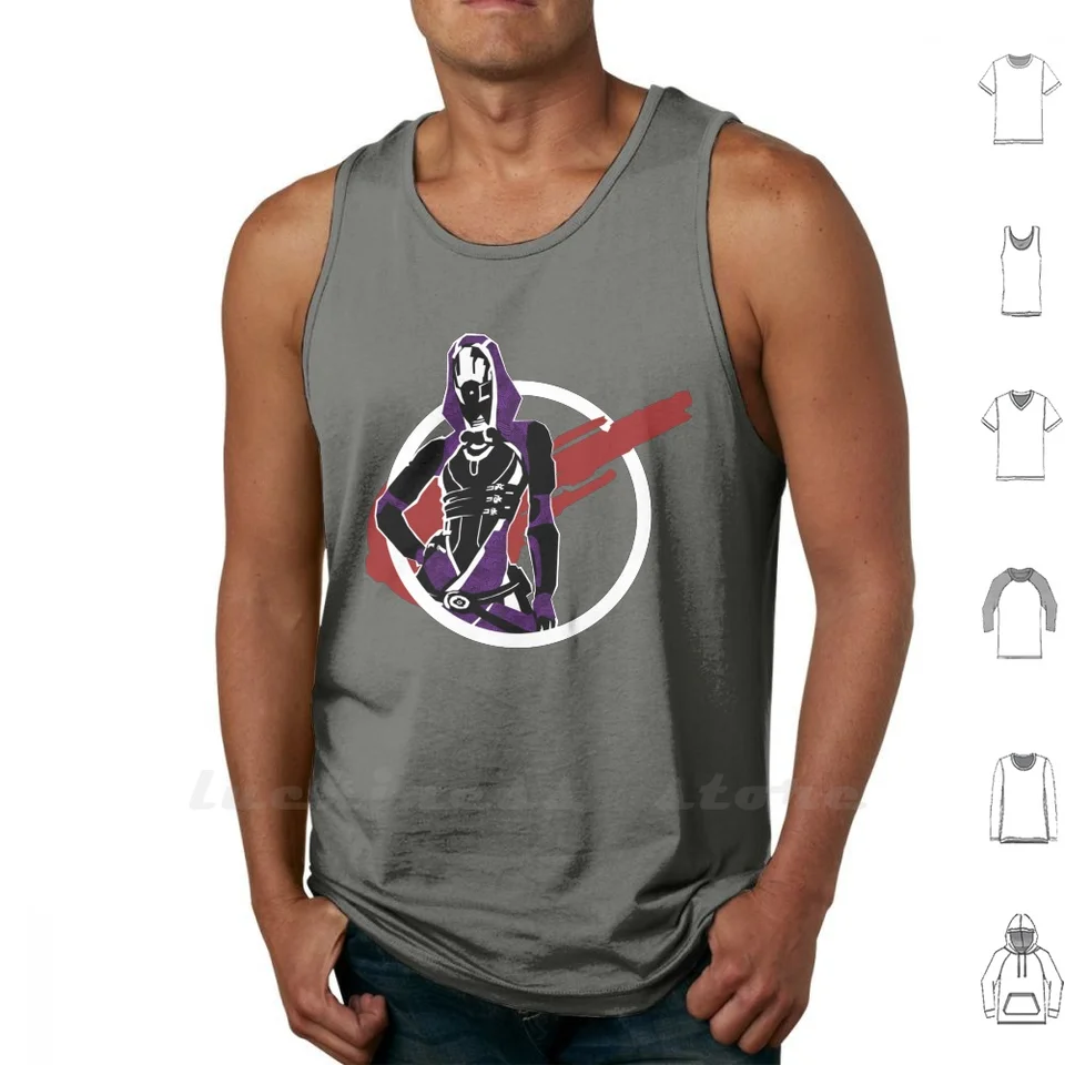 Tali a Liveship Tank Top Cotton vesty bez rukávov Muži Ženy Mass Mass Mass Effect Zorah Normandy Liveship Quarian Ship
