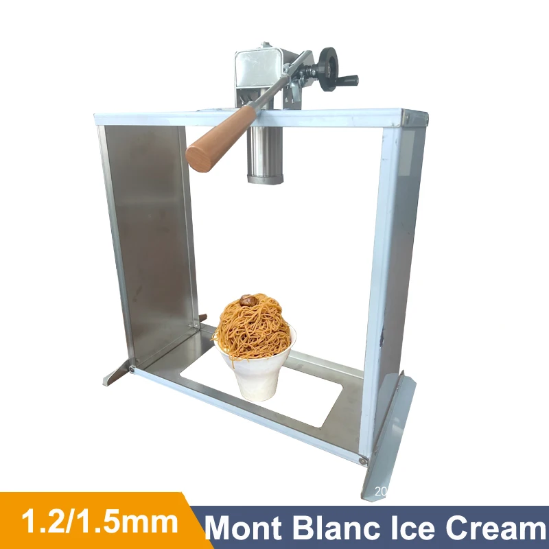 Talianska gelato zmrzlinová rezance na výrobu zmrzliny na zmrzlinu Spaghetti Matcha Mont Mont Cream Maker