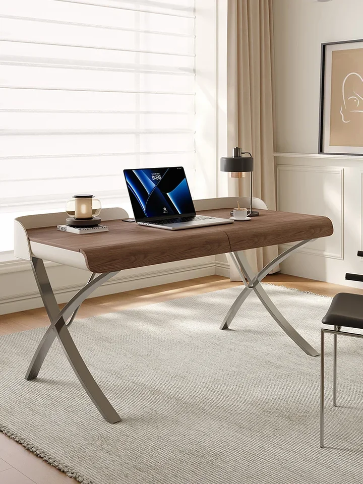 Talianske minimalistické kancelárske stoly luxusné štúdium jednoduché moderný domáci počítačový pracovník umelec Workbench Mesa Office Furniture Kmod