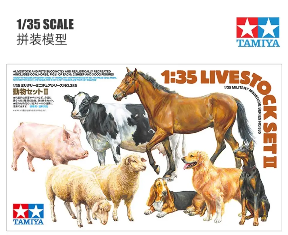 Tamiya 1/35 hospodárske zvieratá II 35385