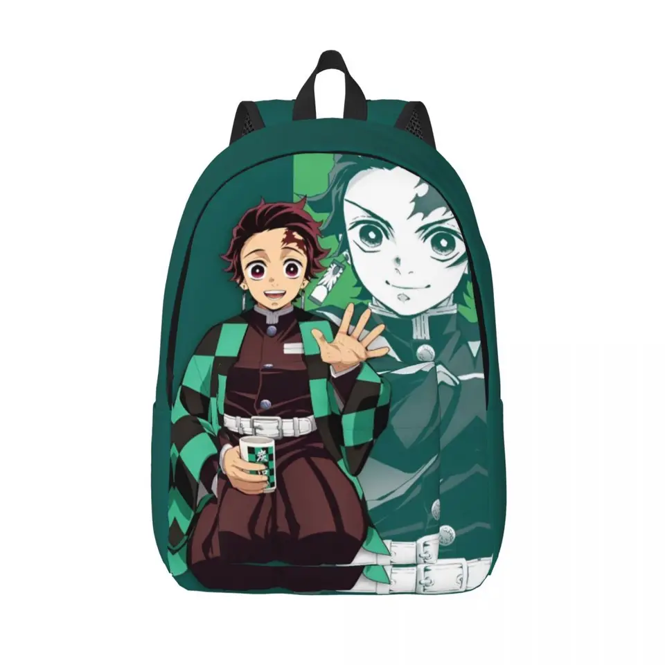 Tanjiro Kamado Demon Slayer Anime Backpack Student Student School Bookbag Daypack predškolská primárna taška Šport