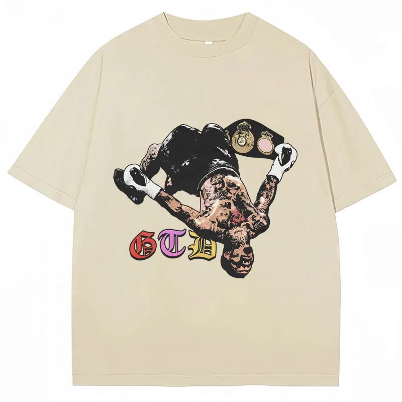 Tank Gervonta Davis Grafické tričko Vintage Pánske nadmerné tričká Športové boxy Majster bavlna letné tričko Streetwear muž
