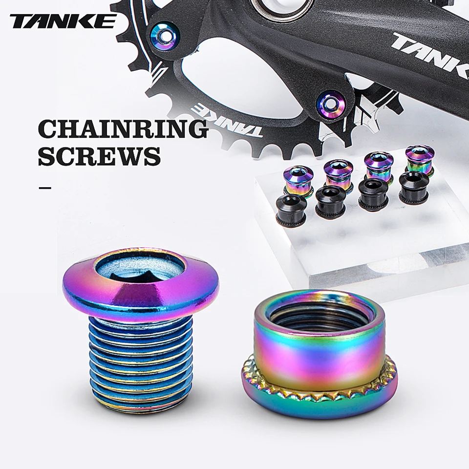 Tanke MTB Road Bike Celewel Screck Screp Wearful Disc Disk Nail Mountain Bicycle Charming skrutka z nehrdzavejúcej ocele skrutky kľuky