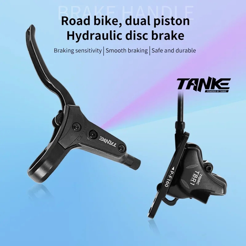 Tanke Road Bike Disk Brzdenie, Bicykel plochý Mount Mount Calipers Calipers, mestský obchod s dvojitým piestovým olejom
