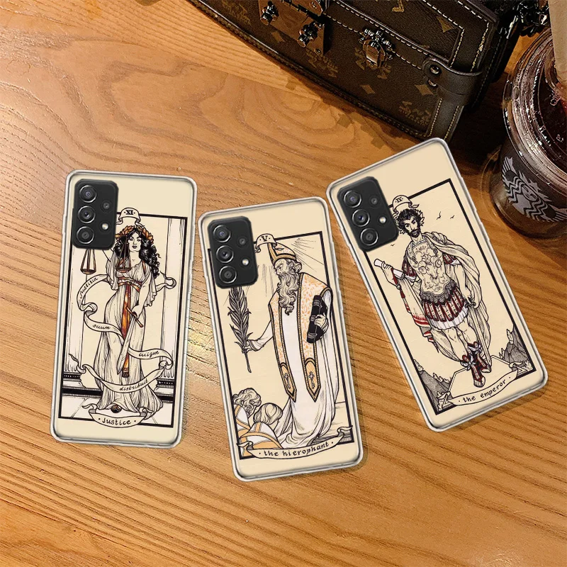Tarotové karty pre puzdro na telefón Halsey HFK pre Galaxy A02S A03S A12 A22 A32 A42 A52 A52S A72 Samsung A73 A53 A33 A23 A23 A13 A9 A8 A8 A6