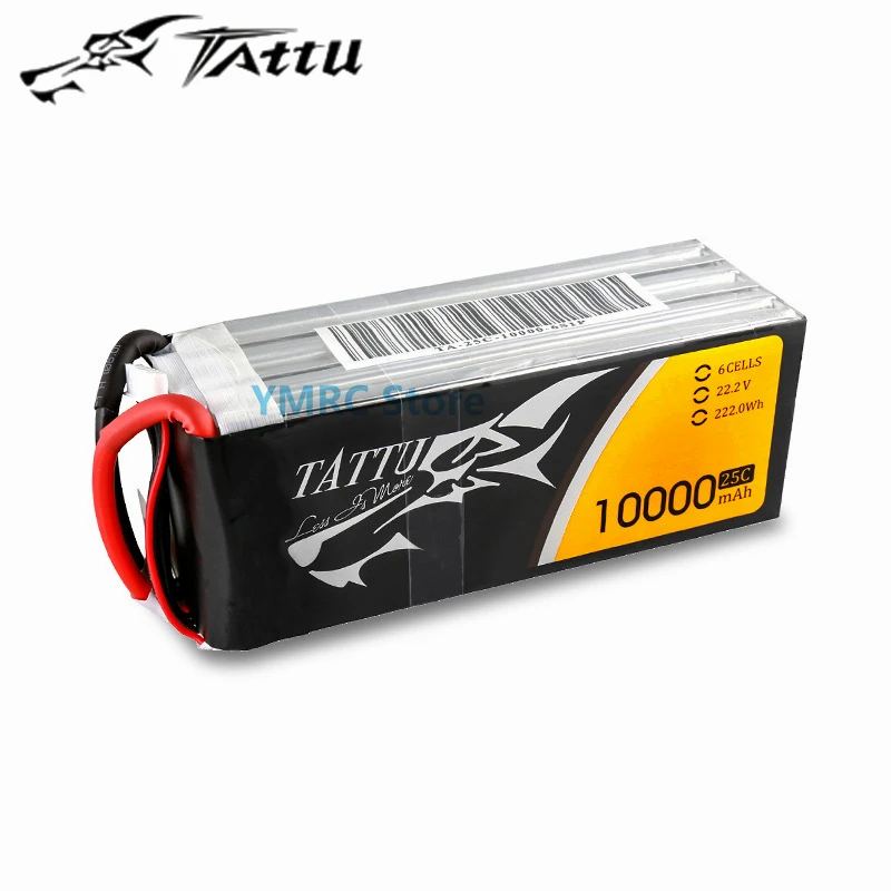 Tattu 10000 mAh 25c 4s/6s 14,8 V/22,2 V Lipo batéria s xt90s zástrčkou pre multirotorickú a poľnohospodársku ochranu UAV DRONE