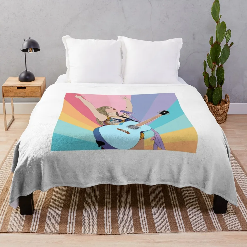 Taylor Swifts Vibes hádzajte prikrývku dekoratívne hádzané prikrývky pre detské prikrývky
