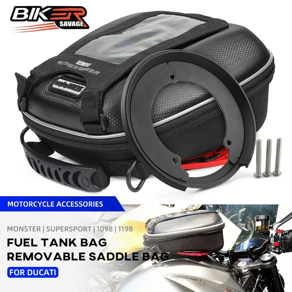 Taška na palivovú nádrž pre motocykle pre Ducati Monster 937 950 821 797 1200 SR Plus 2024 Tanklock Multifunkčné vrecká batožiny