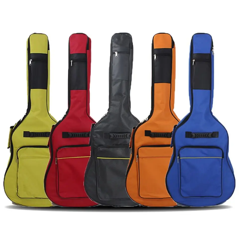 Tašky 600d Oxford Tiecker Storage Petouch Ženy Men Vodotesné elektrické gitarové puzdro batohové ramená 40/41 palca gitarové tašky