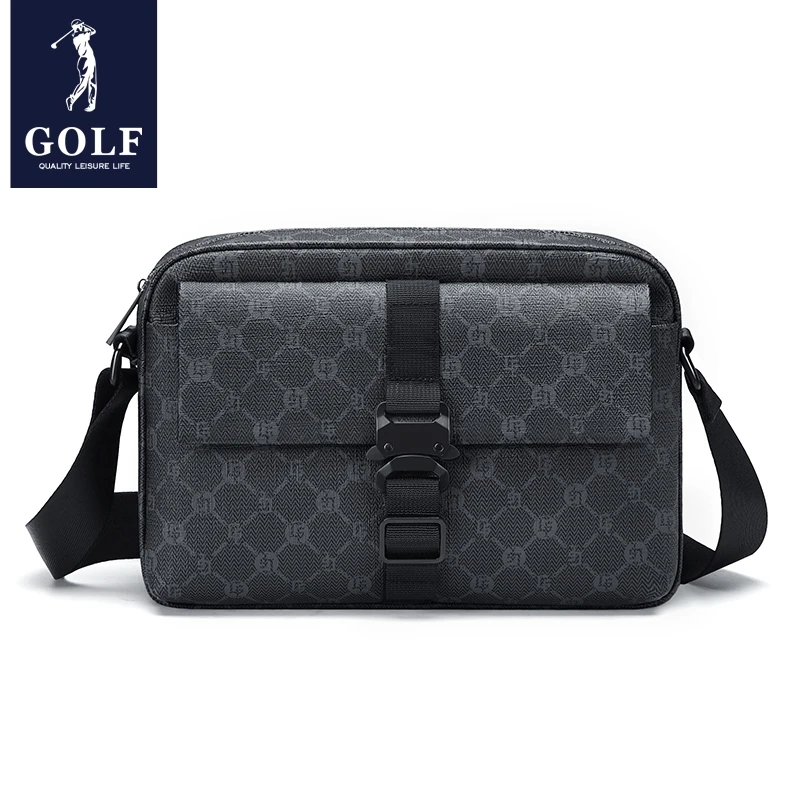 Tašky na golfové ramená pre mužov kožené podnikanie nepremokavá spona taška v taške Vintage iPad Mini Office Sling Bag Man Anti Theft