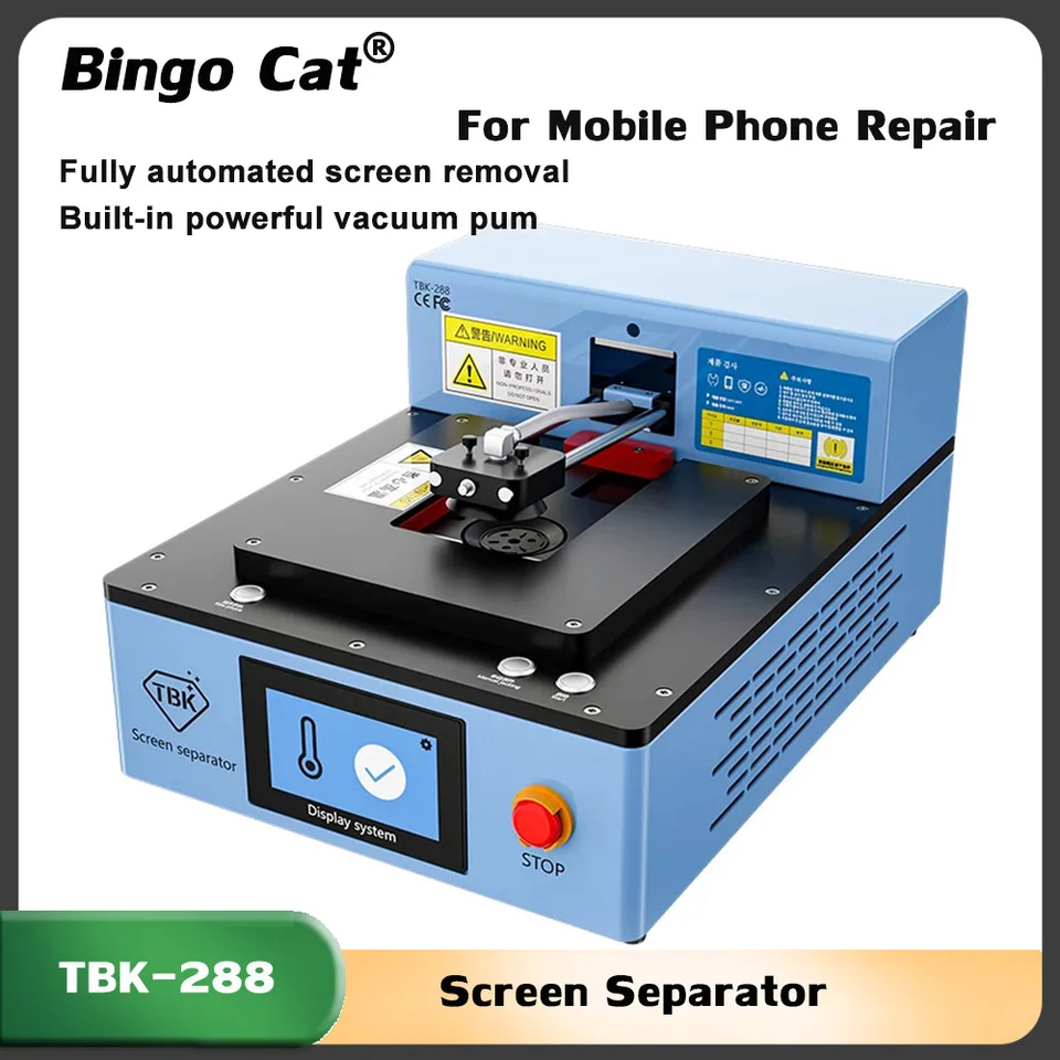 TBK 288 Vstavané čerpadlo vákuum LCD SCREERATRORATRATRATER Plne automatický nástroj na odstraňovanie obrazovky Control pre iPhone 5S-14Promax