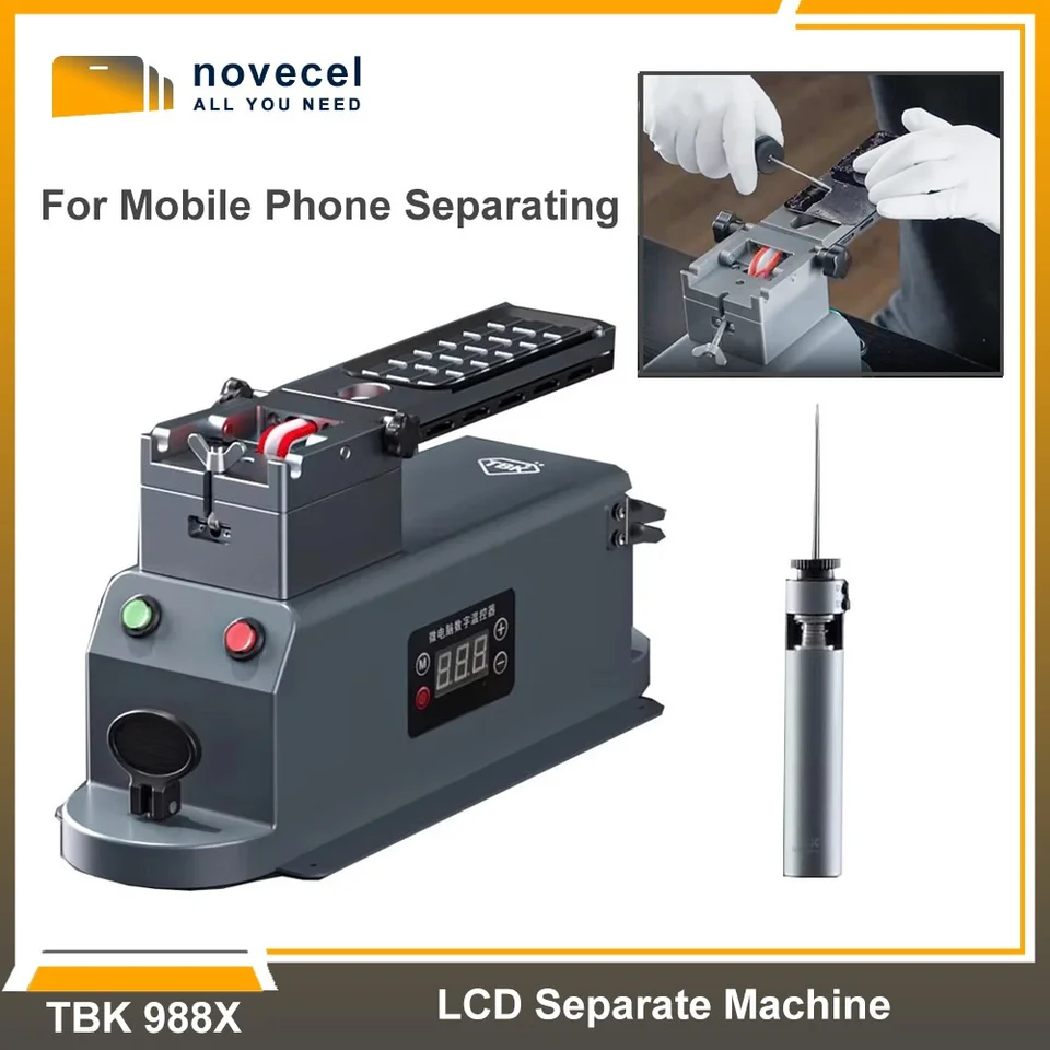 TBK 988X LCD SCREE HEAPING Oddáč z vykurovača Silné nasávanie pre mobilný telefón sklo sklo sklo OCA Polarizátor Glue Demonser Demory Nástroj