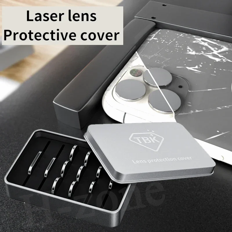 TBK mobilný telefón laserový znak strojového stroja Zadný fotoaparát Ochranný kryt pre iPhone 8 8p x x Max 11 12 13 14 15 Pro Max