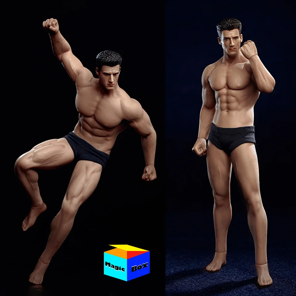 Tbleague TM01A TM02A 1/12 Športovci Boxer Body Super flexibilné bezšvové telo s hlavou 6 -palcová mužská vojaková bojová akcia svalová figúrka